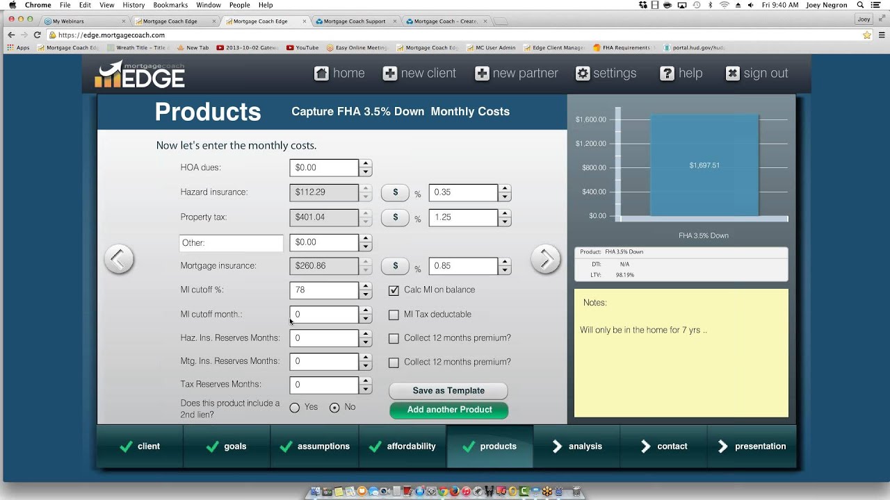 Loan comparison visualization